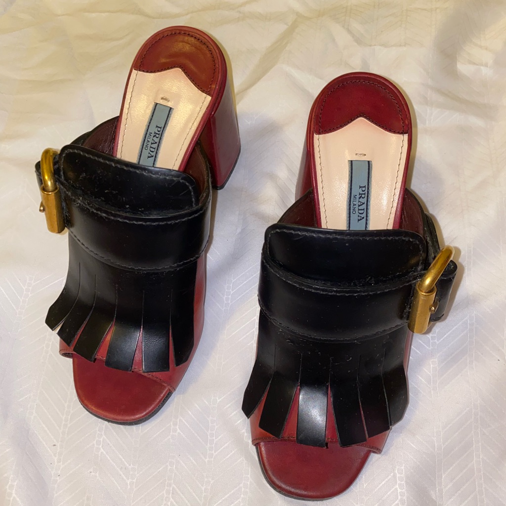 Prada Chunky Wedges Sandal